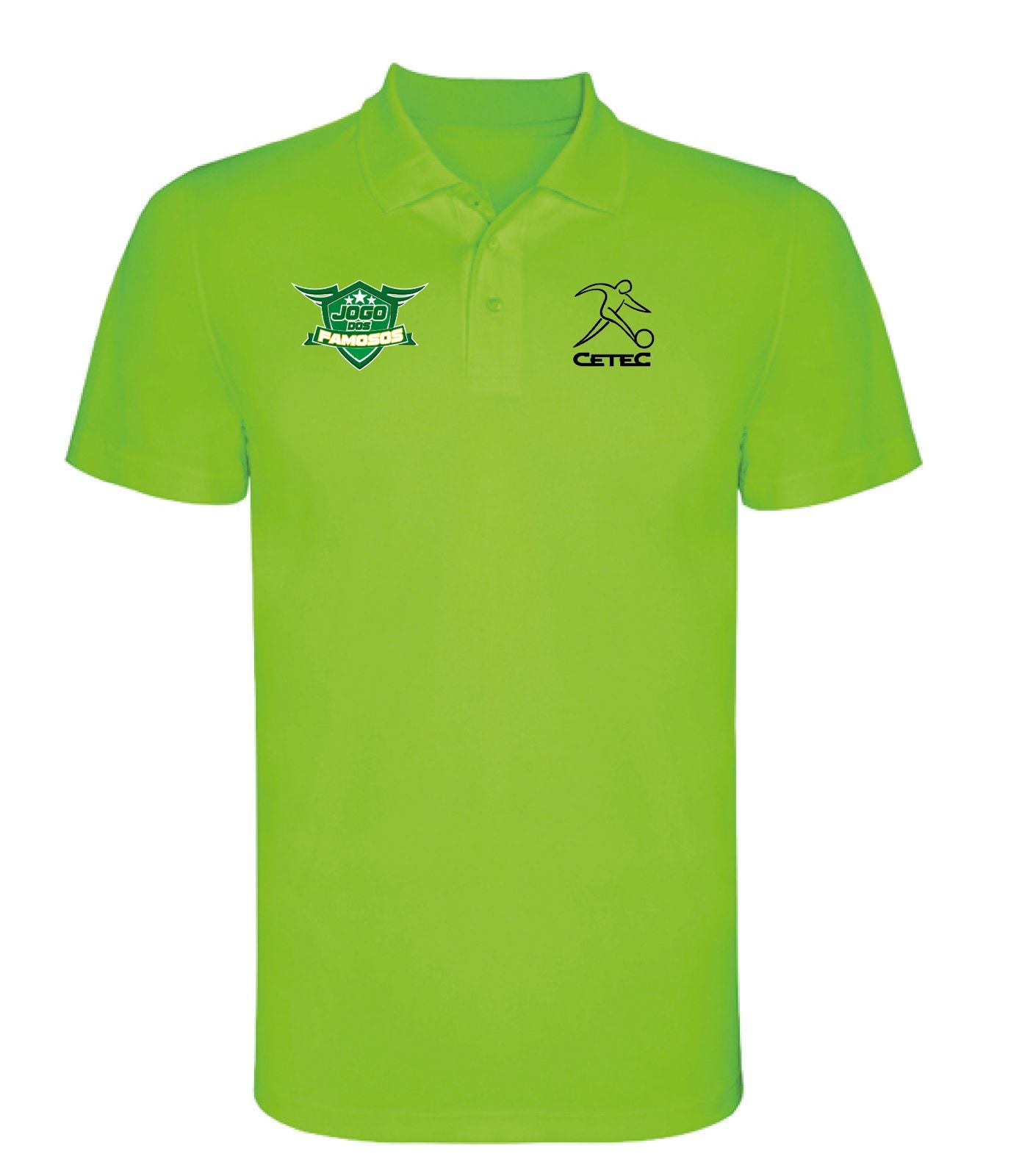 Polo adulto Cetec edición Jogo Dos Famosos color verde